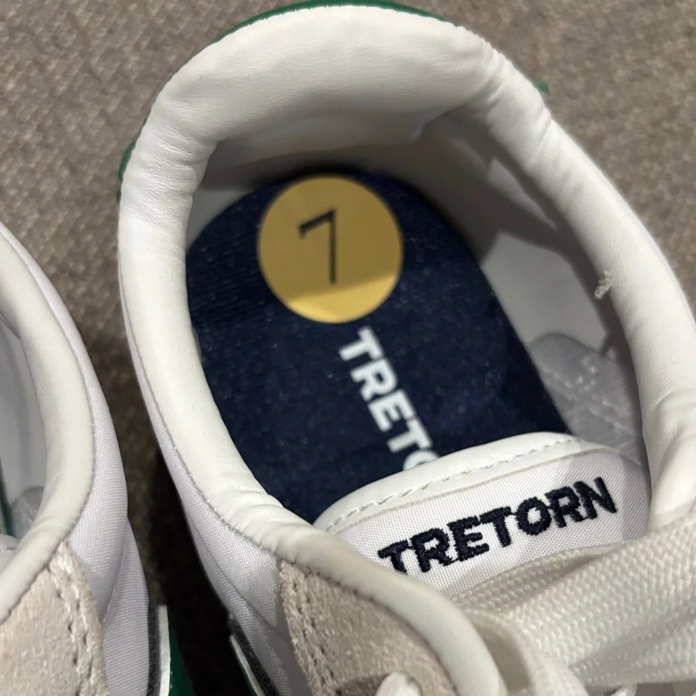 Tretorn Cream and Green Sneakers - Picture 5 of 12